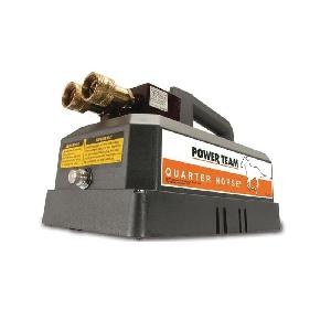 Battery Powered Hydraulic Pump, 2-Speed Portable Single Acting, Series: PR10, 2 Stage, 60 cu-in Reservoir, 1/4 HP, 10 cu-in Flow Rate, 0 to 10000 PSI Pressure, 12 V, 35 A, 13 in Overall Length, 7-3/4 in Overall Width, 8 in Overall Height