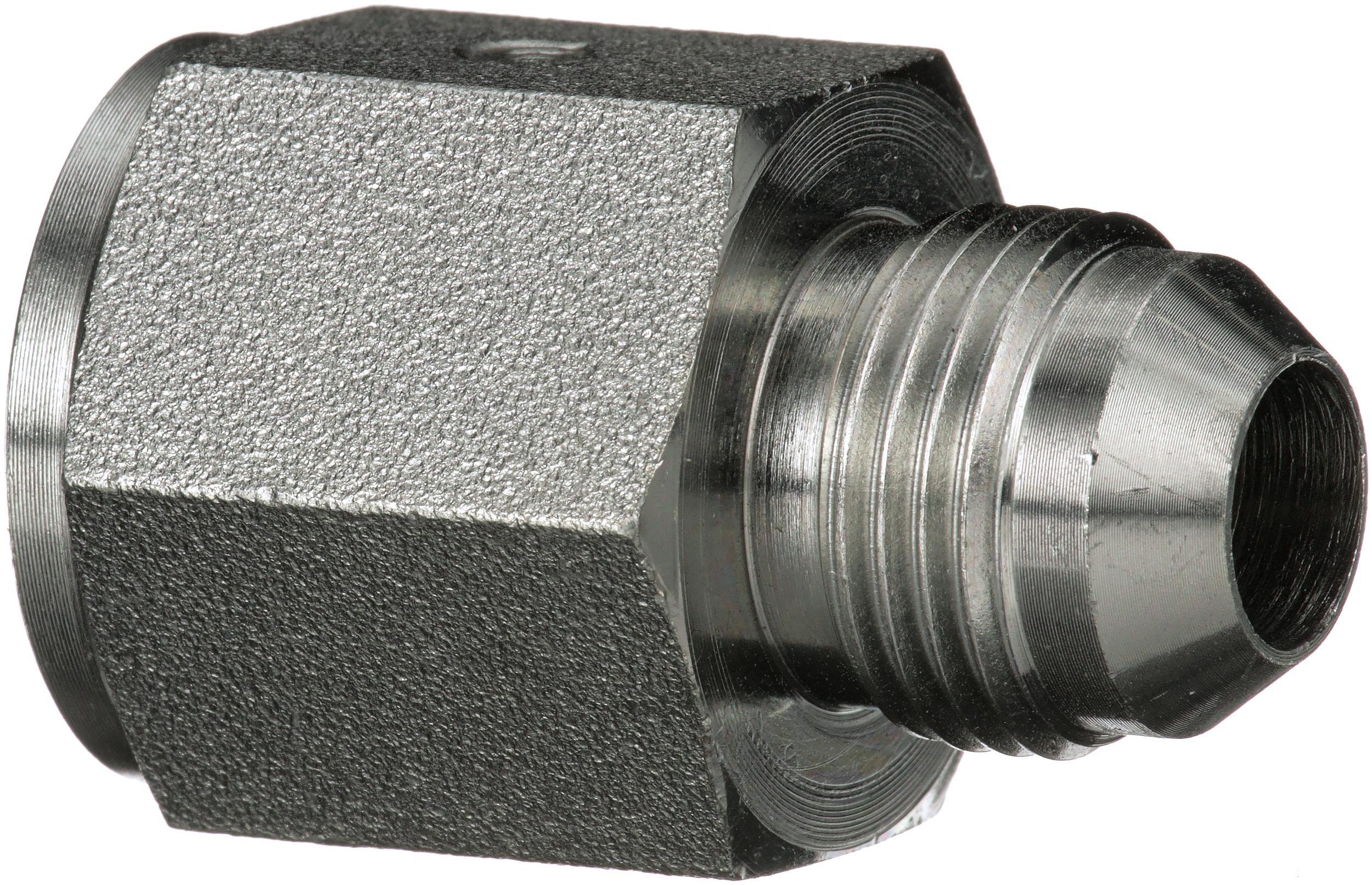 Hydraulic Adapter, High Pressure, Series: G65, 3/4-14 x 1-1/16-12 Nominal, Female x Male JIC 37 °Flare End Style, 6000 psi Pressure, Steel, Import