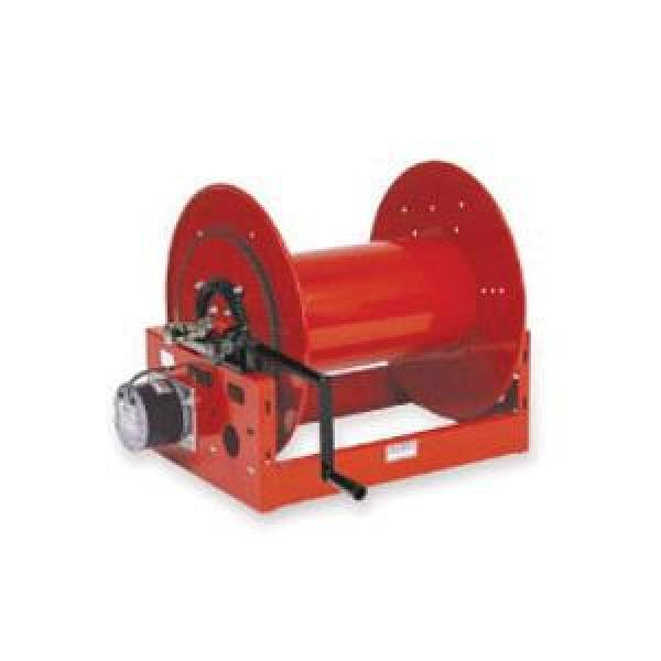 Hose Reel, Large Capacity, Series: 8130, 2 in x 140 ft Hose, 15 in Reel Dia, 16 in Reel Width, Explosion Proof Electric Motor Drive, 12 VDC, 39 in Wheel Dia, 40-1/2 in H x 29 in W