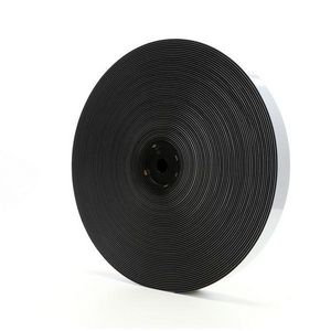 Hook and Loop Fastener Tape, Mushroom Shaped Reclosable, 50 yd Length, 2 in Width, 0.23 in THK Engaged, Black, Synthetic Rubber Adhesive, Polypropylene Backing, 120 °F Maximum Operating, 170 sq-in Stem Density, Specifications Met: ASTM E-162/E-595/E-