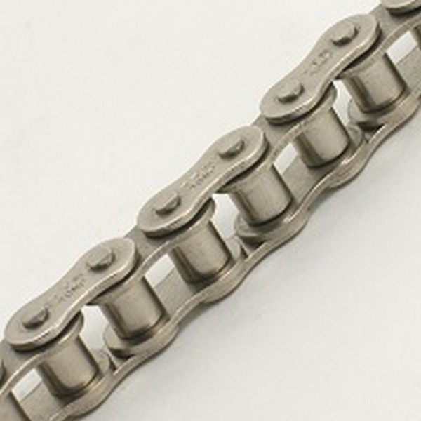 Roller Chain, 1-1/2 Inch Chain Pitch, 0.993 Inch Roller Width, Riveted, Chain Size 120, Nickel Plated