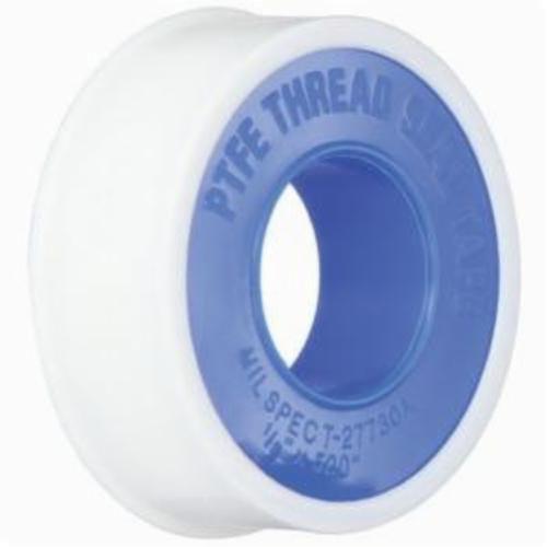 Thread Sealant Tape, 520 Inch Length, 1 Inch Width, 3.5 mil Thickness, -212 to 500 °F, PTFE, White
