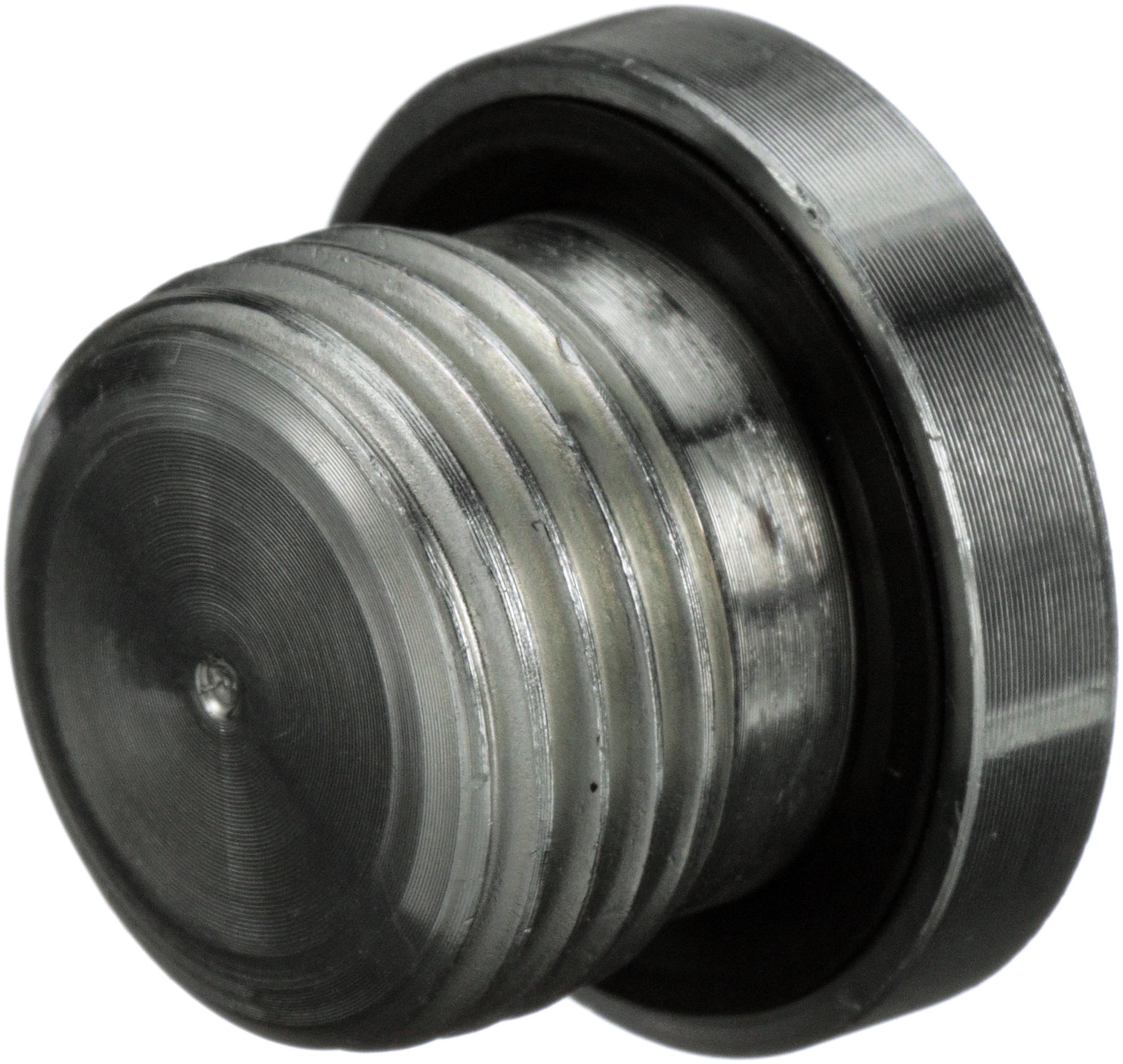 Hydraulic Adapter, SAE to SAE, 1-1/4-11 Nominal, Male x Plug End Style, 6000 psi Pressure, Steel, Import