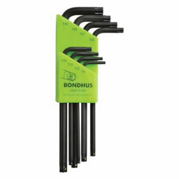 Key Set, 8 Piece, T9 to T40 Torx, L-Handle Handle , Protanium® High Torque Steel, ProGuard™