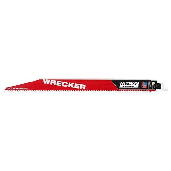 Multi Material Cutting Blade, 27-Teeth, Series: SAWZALL, 6 in Length, 8.75 in Width, 0.05 in Thickness, 6 TPI, NITRUS Carbide Teeth, 1/2 in Tang, Universal Tang, Applicable Materials: Wood/Nails/Screws/Roofing material/Plaster /Drywall/Rigid conduit/Black Pipe