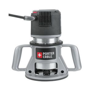 Electric Router, 1-Speed, Bare Tool Tool/Kit, 1/2 in Chuck, 21000 RPM, 3-1/4 HP, 120 VAC, 15 A, Aluminum Housing, D-Handle, Black/Silver, Dust Sealed/Rocker Switch, 11 in H x 11 in W