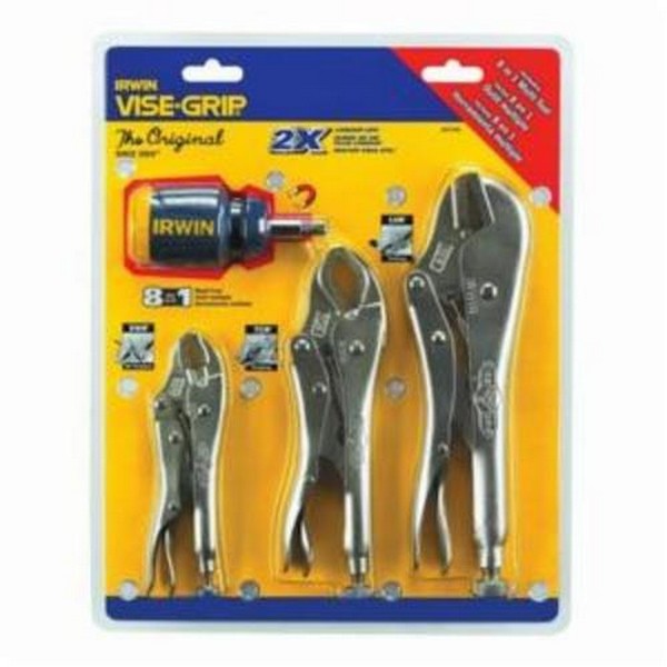 Plier Set, Locking Pliers, 3 Piece, Alloy Steel