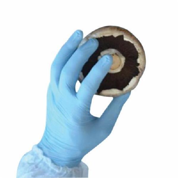 Disposable Glove, Non-Sterile, Nitrile, Blue, Textured, Ambidextrous Hand, Industrial Grade Application, Lightly Powdered, 8 mil Thickness