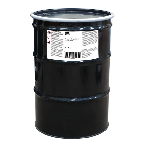 Contact Adhesive, Fast Drying High Performance, Agitator Drum Container, 53 gal Container, Polychloroprene Base