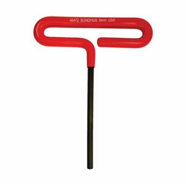 Hex Key, Measurement System: Metric, 8 mm Tip, Cushion Grip/Loop T-Handle Handle, 152 mm Width Handle, Protanium® High Torque Steel Blade, Protanium® High Torque Steel, ProGuard™, Red
