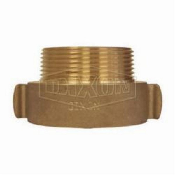 Hydrant Adapter Rocker Lug, 3 x 2-1/2 Inch Size, FNST/NH x MNST/NH Connection, Cast Brass, Polished Chrome