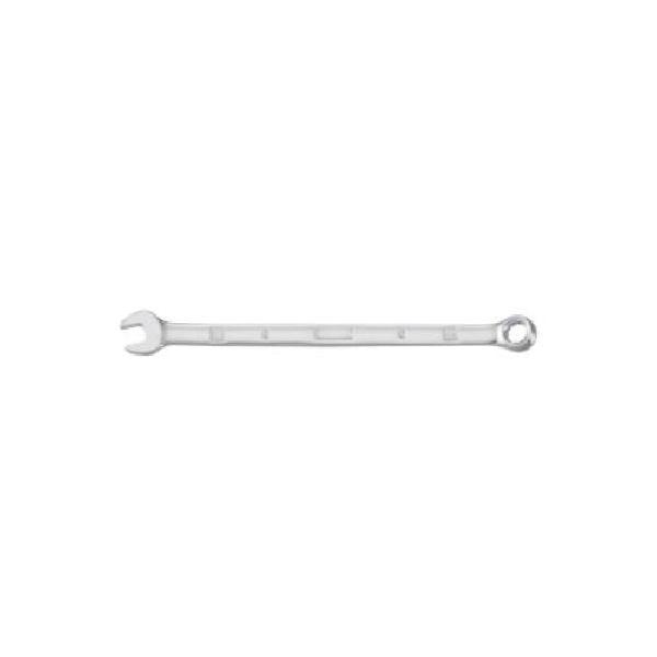Wrench, Measurement System: Metric, Combination Wrench, 6 mm Wrench Opening, 12 Points, 4-7/8 in Overall Length, 15 deg Open/13 deg Box Offset, 19/32 in Open End Width, 5/32 in Open End Thickness, 13/32 in Box End Width, 7/32 in Box End Thickness, Sp
