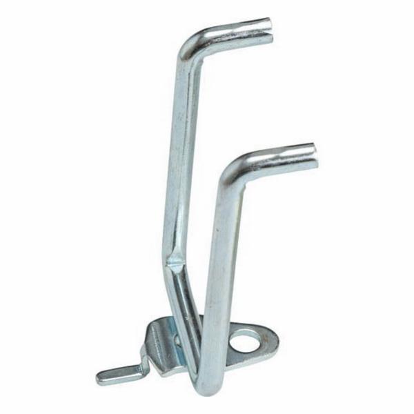 Double Rod Hook, 2-3/4 x 1/4 Inch Size, Zinc