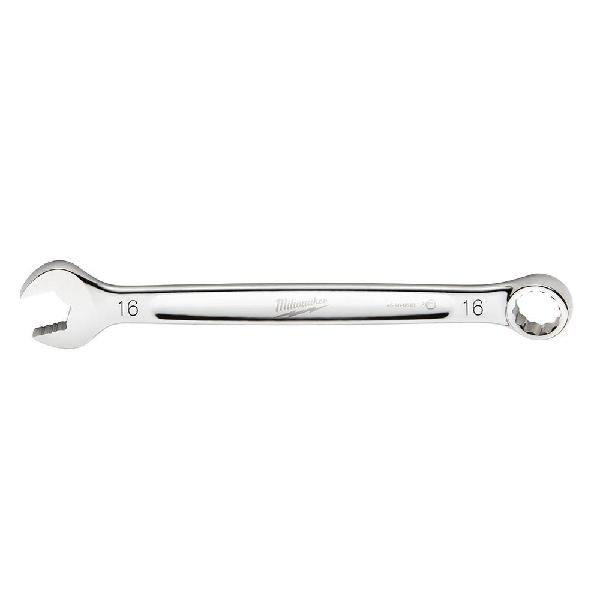 Combination Wrench, Standard Length, Measurement System: Metric, Open End Wrench, 16 mm Wrench Opening, 12 Points, 210.058 mm Overall Length, 15° Offset, Ergonomic Handle, Steel