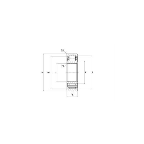 Roller Bearing, 80 mm Bore, 140 mm OD, 1 Rows, 26 mm Width, 165000 N Dynamic, 167000 N Static Load, Nylon Cage, 4400 RPM Grease/6100 RPM Oil Maximum, -20 to 120 °C