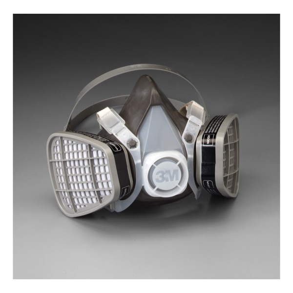 Half Facepiece Disposable Respirator Assembly 5301, Organic Vapor, Large, 12/Case