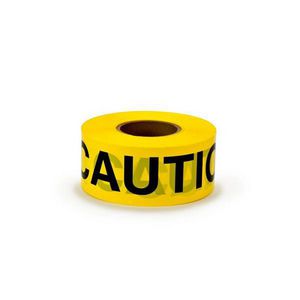 Barricade Tape, Above Ground, Series: 300, Legend: CAUTION DO NOT ENTER, Yellow, 3 Inch Width, 1000 ft Length, 2 mil Thickness, Polyethylene Film