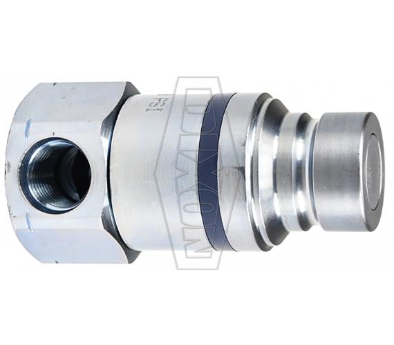 Female Plug, Threaded, Series: HT Series, 9/16-18 Nominal, Female ORB End Style, 1-3/8 in Hex, 2.90 in Length, Steel