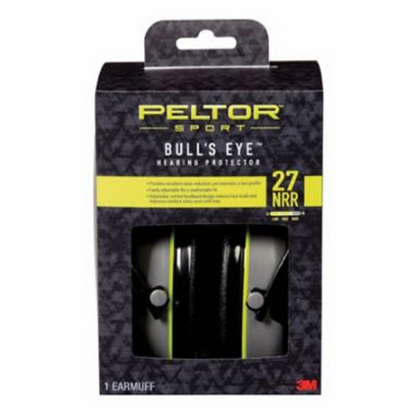 Sport Ear Muff, 27 dB Noise Reduction Rating, Black/Gray