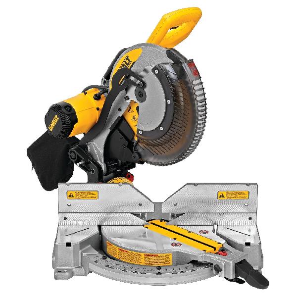 Compound Miter Saw, Corded Electric Double Bevel, 12 in Dia Blade, Carbide Tipped Blade, 5/8 in, 1 in Arbor/Shank, 3800 RPM Speed, 50 deg Left to 50 deg Right Bevel, 50 deg Left to Right Milter Cutting Angle, Miter Capacity: 8 in, 5-1/2 in, Bevel Cap