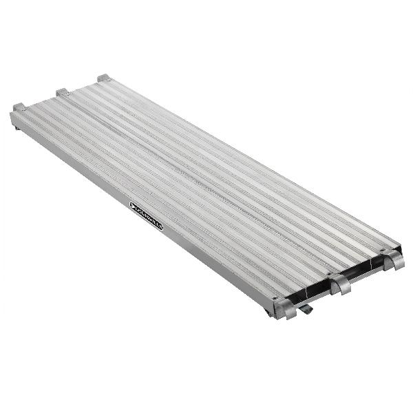 Plank and Stage, Heavy Duty, Series: PD9200, 7 ft Length, 20 in Width, 2 in Height, Aluminum, 75 lb/sq-ft