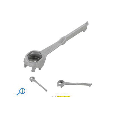 Drum Plug Wrench, Non-Sparking, Series: BNW, For Use With: Drum Plugs and Bungs In Metal/Plastic, 10-1/2 in Length, Aluminum