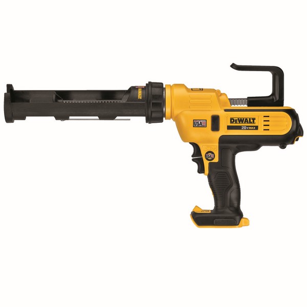 Adhesive Gun, Cordless Full Barrel Frame, Bare Tool/Kit: Kit, 10 oz Capacity, 20 V, Lithium-Ion Battery, 2 Ah Battery, T-Handle Handle, Variable Speed Control, 19-1/2 in L