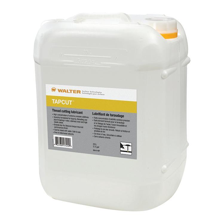 Thread Cutting Lubricant, 5.2 gal Container, 43 cSt Viscosity, Liquid Form, Light Yellow, Light Citrus Odor/Scent, >482 °F Flash Point