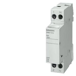 Cylindrical Fuse Holder, SZ NH1 Sealable, 690 VAC, 50 A, 1+N Pole, 10 to 6 AWG Wire, Surface Mount, 14 mm Fuse Length, 51 mm Fuse Dia, -5 to 40 °C With: Cylindrical Fuse System, Ceramic/Plastic, 90 mm H x 54 mm W x 70 mm D