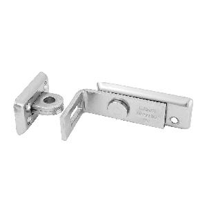 Bar Hasp, 90° Heavy Duty Long, 1-5/8 in Width, 4-3/4 in Length, 7/16 in Shackle Diameter, Steel, Zinc Plated