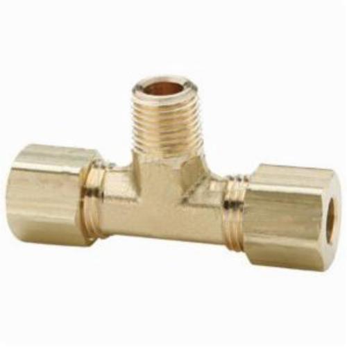 Tube-to-Pipe Branch Tee, Series: 172C, Fitting/Connector Type: Tee, 1/8 Inch x 5/16-24 Nominal, Tube x Straight MPT, 0.03 Inch Thickness, 400 psi, -65 to 250 °F, Brass, Domestic
