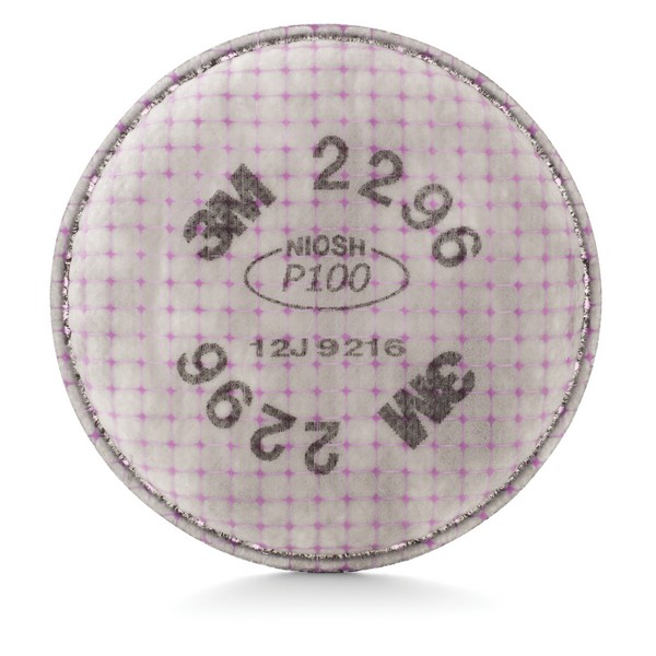 Advanced Particulate Filter, For Use With: 3M™ 5000 and 6000 Series Reusable Respirators, Acid Gas, P100 Filter Class, Bayonet Connection, Magenta, Resists: Oil and Non-Oil Based Particles, 4.3 in L x 4.3 in H Dimensions
