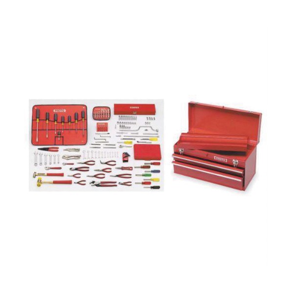 Master Tool Set, Small, 1/4 in Drive, 131 Piece, For Use With: 5/64 to 3/4 in Fastener, Box Tool Storage Type, Yes Tool Storage Included