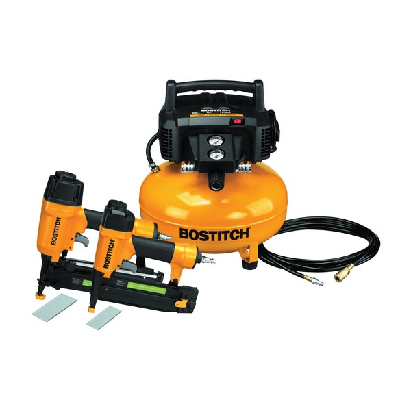 Compressor Combo Kit, 2-Piece, 2.6 scfm Flow Rate, 150 psi Pressure, Pancake Tank, 6 gal Tank