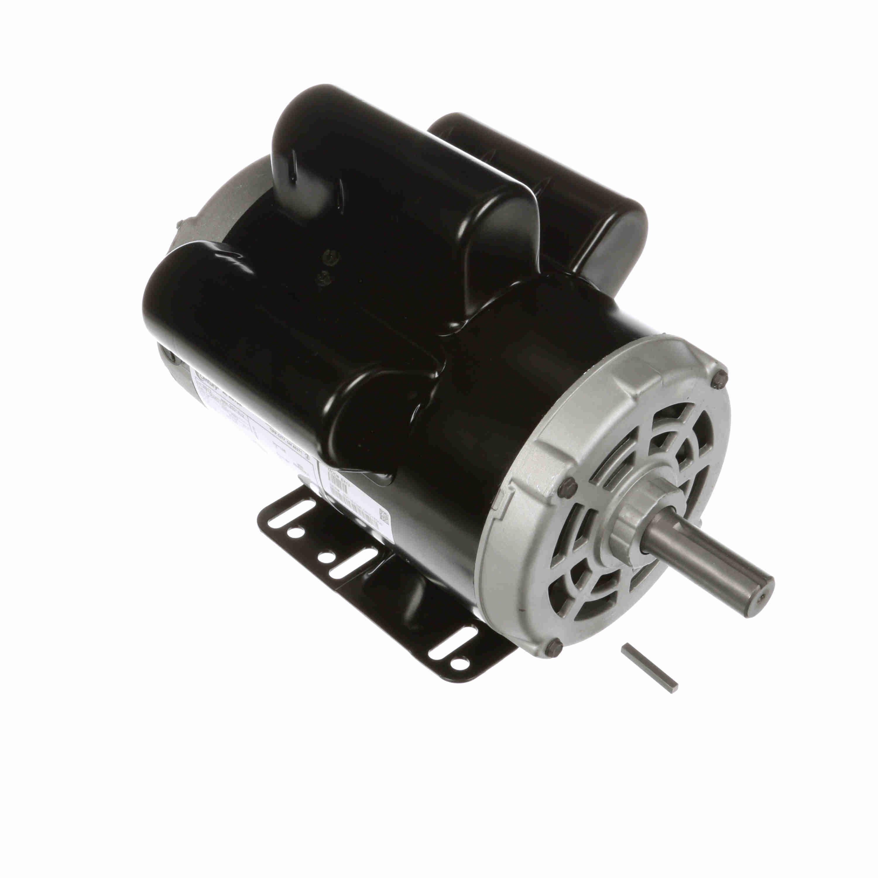 Air Compressor Motor, 5.0 HP, 230 V, 22.0 A, 60 Hz Frequency, 1 Phase, 3450 RPM Speed, 1 Speed, DPG Enclosure, Y56HZ Frame, 0.875 in Dia x 2.31 in L Shaft, Clockwise Rotation, Rigid Base Mounting, 40 °C, Rolled Steel