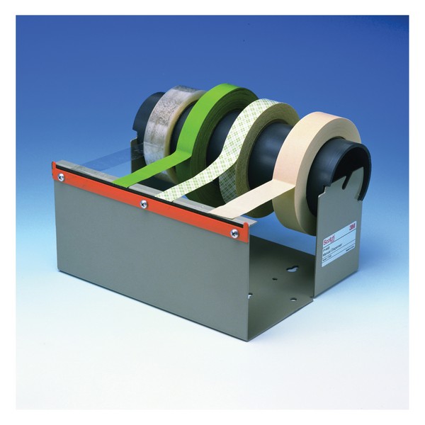 Tabletop Tape Dispenser, Heavy Duty Pull and Cut, 8 Inch Tape Width, For Use With: Conductive Tape, Insulating Tape and Packaging Tape, Metal, Gray