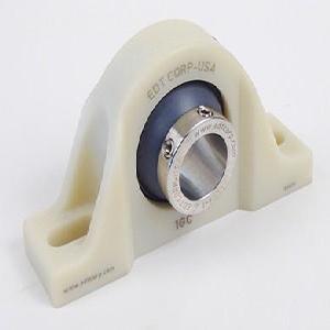 Pillow Block Ball Bearing Unit, 1-3/4 Inch Size, Two-Bolt, Poly