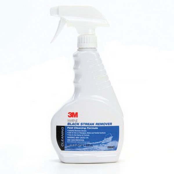 Marine Black Streak Remover, 16 fl-oz Container, Spray Bottle Container, Liquid Form, Pale Yellow, Slight Fruit Odor/Scent