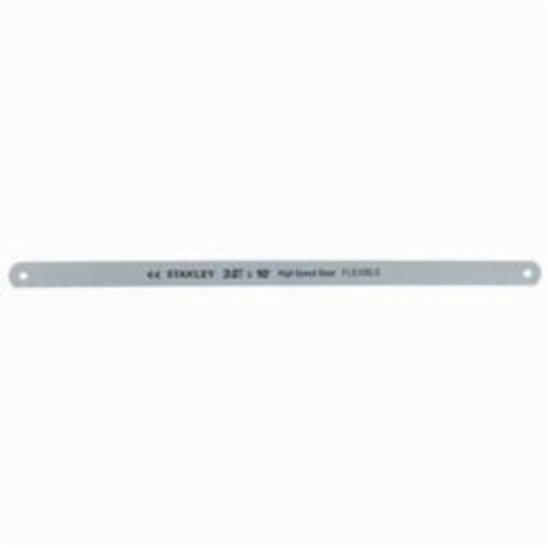 Hacksaw Blade, Flexible, Series: 800, 12 in Blade Length, 1/2 in Blade Width, 0.025 in Blade Thickness, HSS Blade, 18 TPI, Ground Teeth, 12 in Overall Length, HSS Cutting Edge, Unhardened Tool Steel and Stainless Steel Material Application, Coated