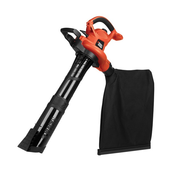 Electric Blower Vacuum, 3-in-1 Heavy Duty High Performance, 400 cfm, 120 VAC, 12 A, 150 ft Cord, 68 dB Sound Level, 140/250 mph Speed, Metal Impeller/Plastic Housing, Black/Orange