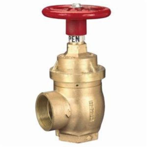 Pressure Reducing Valve, Type 15, 1-1/2 in Nominal, FNPT Connection End Style, 300 psi Pressure, Iron Wheel Actuator, Cast Brass Body, Red Wheel, 9-25/64 in H x 4-5/32 in W Dimensions, Domestic