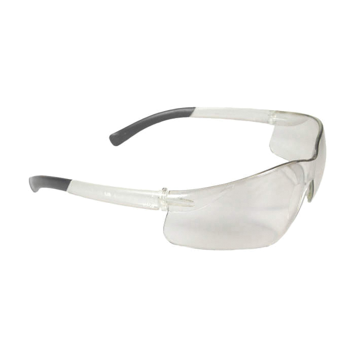 Safety Glasses, Lightweight, Universal Size, Hard Lens Coating, Clear Lens, Wrap Around Frame, Plastic Frame, Polycarbonate Lens, Yes % UV Protection, Non-Slip Temple, Specifications Met: ANSI Z87.1