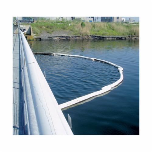 Absorbent Boom, Interconnectivity Marine Skimming, 8 Inch Diameter, 10 Foot Length, 65 gal Absorption, Fluids Absorbed: Oil and Repels Water, Polypropylene, Blue