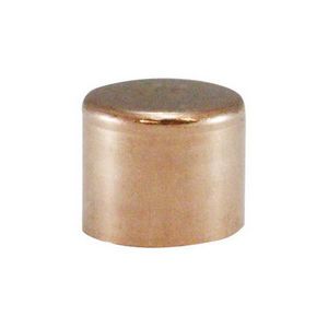 Cap, Cap Fitting/Connector, 1 Inch Nominal, 500 psi at 100° Pressure, 32 to 200 °F, ASTM B 88/ASTM B 306/A 306/Alloy C12200 Copper, Domestic