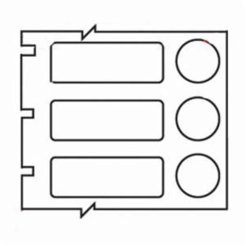 Laboratory Label, 0.9 Inch Length, 1/2 Inch Width, Blank Legend, White, Polyester, For Use With: General and Industrial ID, Laboratory Identification to Vial, Centrifuge Tube, Test Tube, Straw and Slide