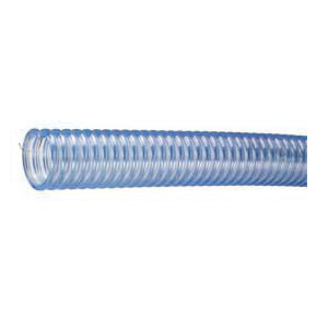 Hose, Series: WE™ Series, 3 in Nominal, 3.64 in OD, 50 ft Length, 40 psi Working, 6 in Bend Radius, -4 to 150 °F, PVC, Transparent, Domestic