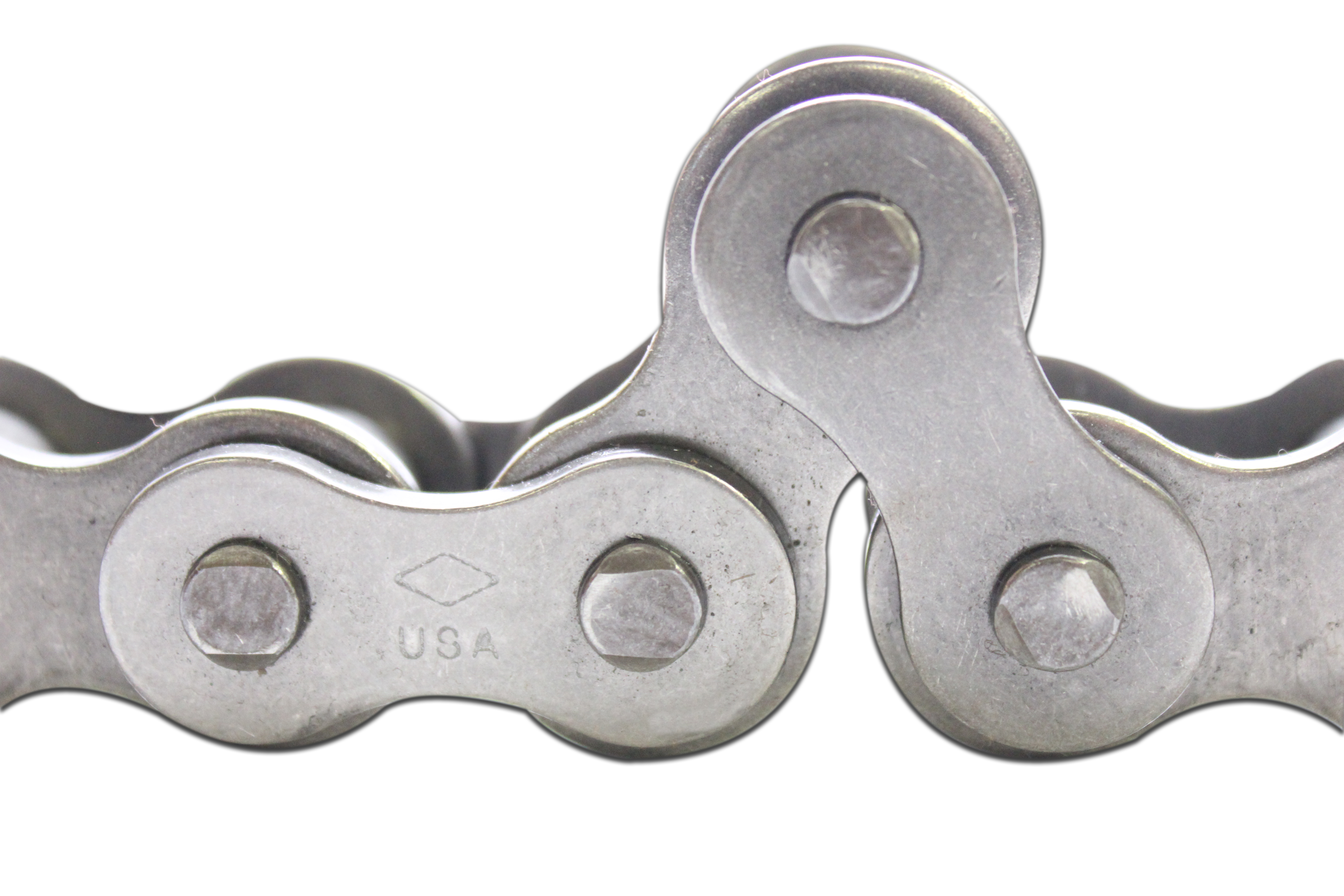 Riveted Roller Chain, 1/2 Inch Pitch, 40 Chain, 1-Strand, 10 Feet/Box Stainless Steel