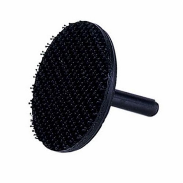 Backing Pad, Stem Mount, 3 in Dia, 1/4 in, Hook and Loop Attachment, 18000 RPM Maximum, For Use With: Non-Woven Surface Conditioning Disc