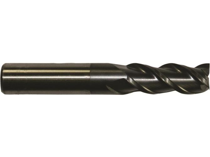 Finishing End Mill, Series: PM-3-TC, 1 in Diameter Cutter, 5.5 in Overall Length, 3 in Length of Cut, 3 Flutes, Spiral Flute, 1 in Shank Diameter, Right Cutting Direction, Weldon Flat Shank, HSS-E (PM), TiCN