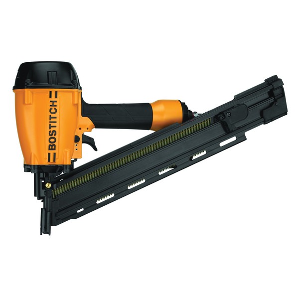 Framing Nailer, Pneumatic, Tool/Kit: Tool, 0.113 to 0.131 Inch Diameter x 2 to 3-1/4 Inch Length Fastener, Wire Weld Collation, 28 °Collation, 100 Magazine, Top Loading, Tool-Free Selectable Trigger, Non-Marring Tip, 6.4 cfm Air Flow, 120 PSI Air, 3/8 Inch NPT Air Inlet